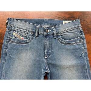 Archival Y2K Diesel Ronhoir Studded Beaded Embellished Bootcut Jeans W26 L30
